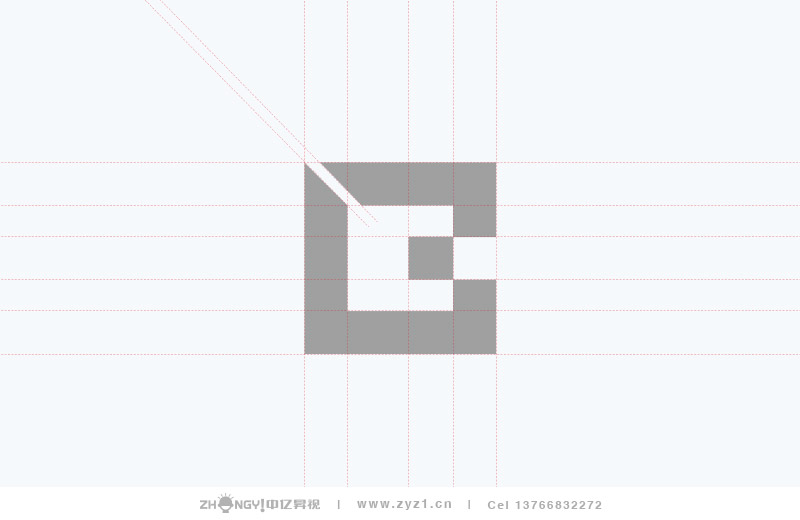 哈尔滨中亿昇视建材LOGO设计｜建材品牌VI设计｜标志标准制图设计