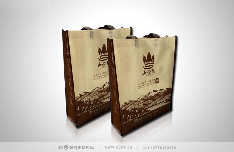 产品+包装设计｜产品+包装山珍产品包装手提袋设计｜哈尔滨最好产品+包装设计｜山河绣｜手提袋设计｜中亿昇视包装手提袋设计｜中亿昇视山珍产品手提袋设计